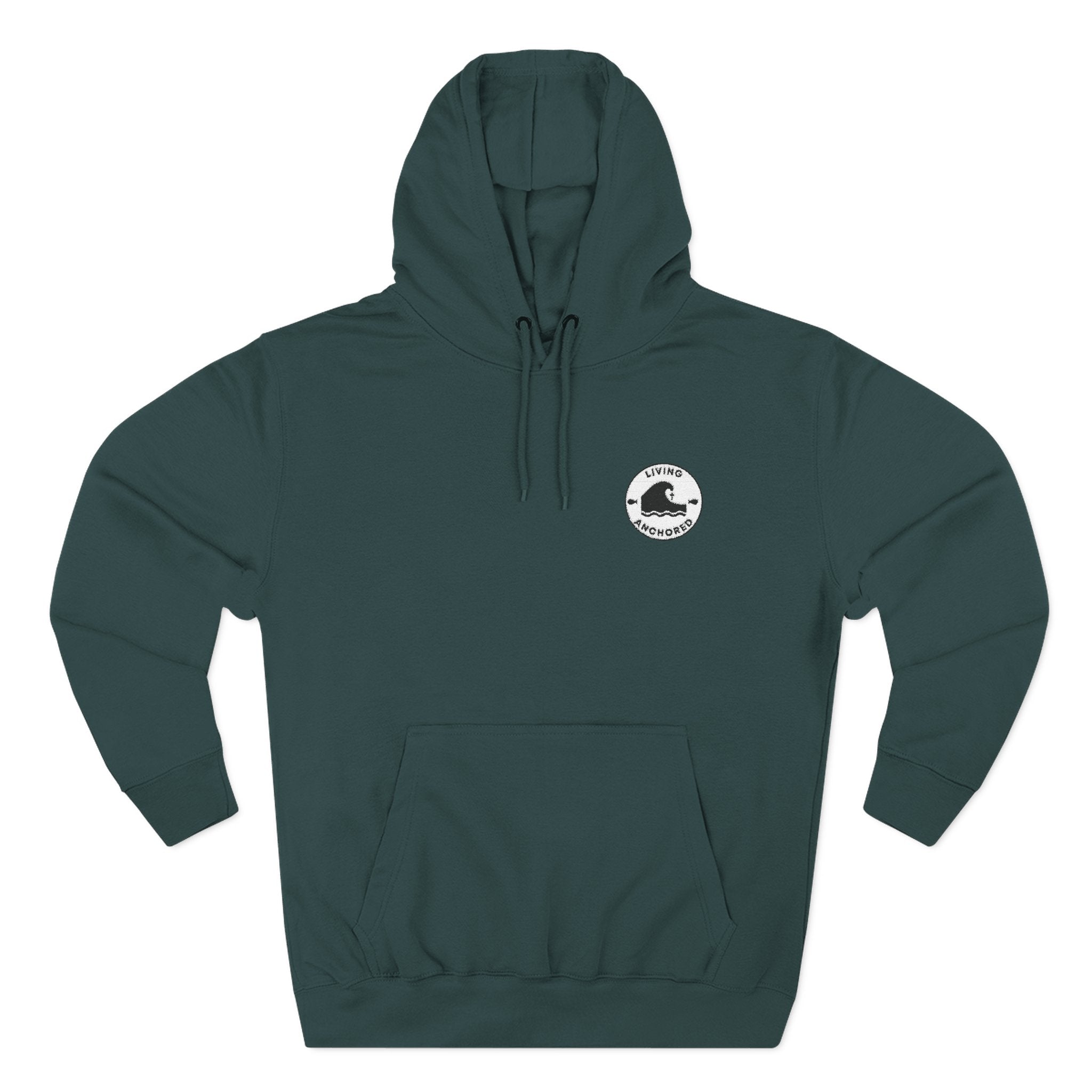 Cozy Flannel Hoodie – Living Anchored Patch
