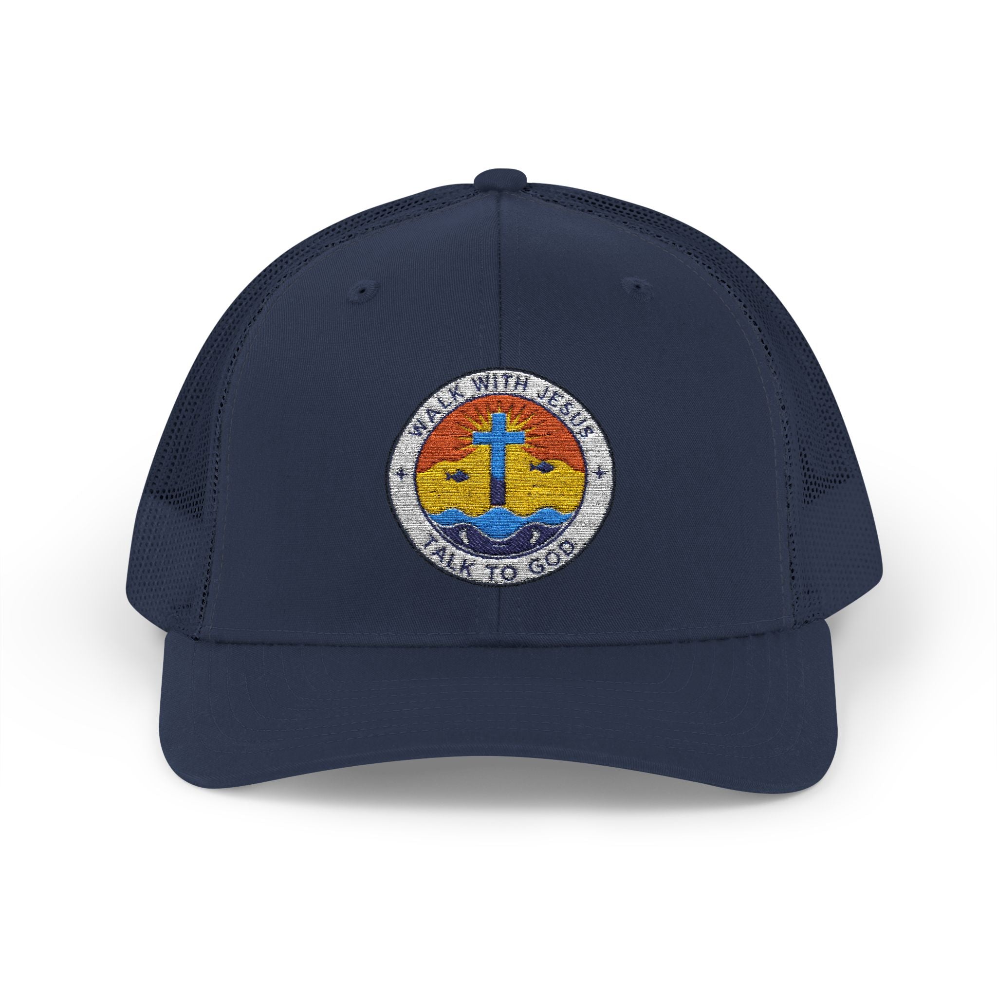 Walk With Jesus Sunrise Snapback Trucker Hat