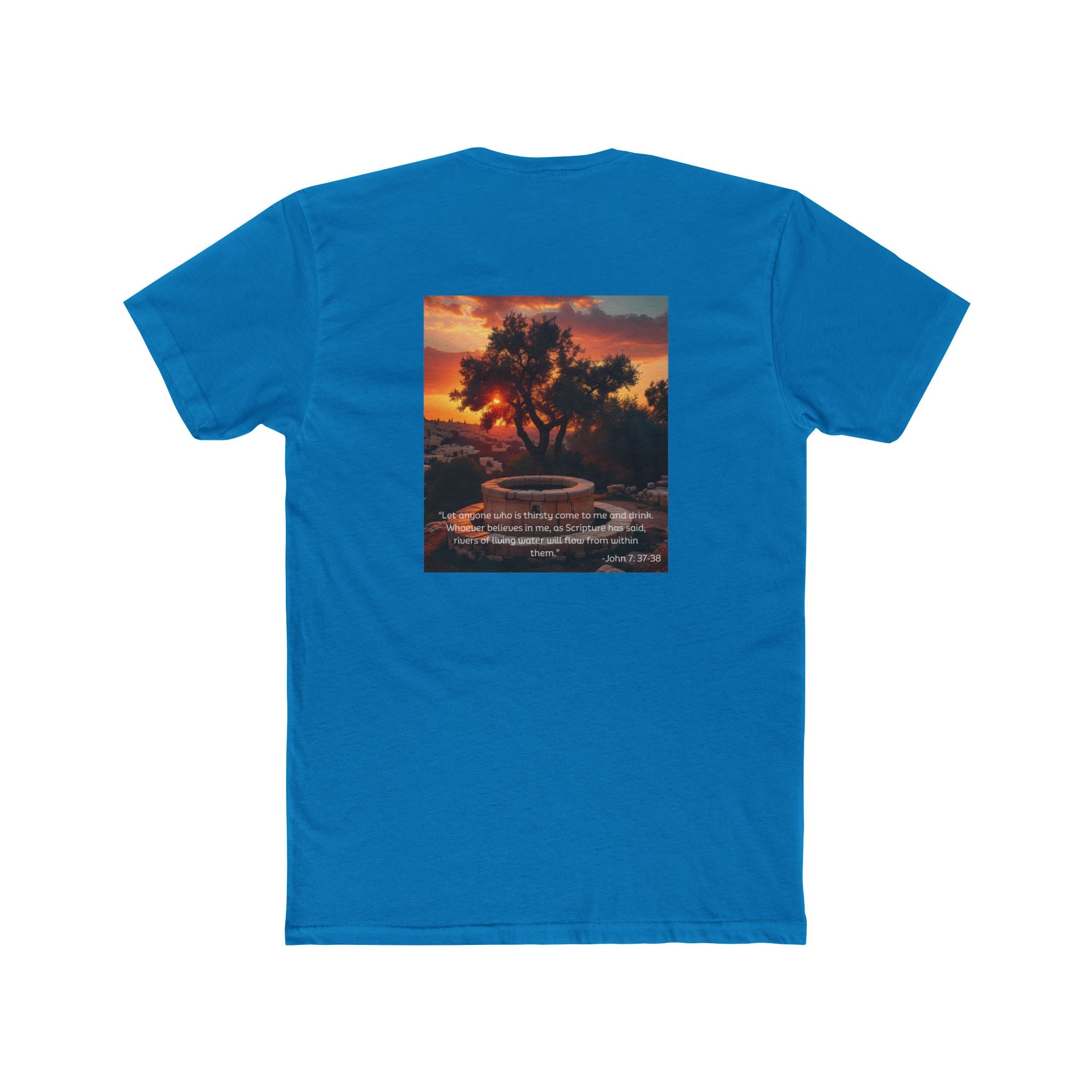 Living Anchored – Well & Living Water Scripture Tee (Unisex Cotton Crew)