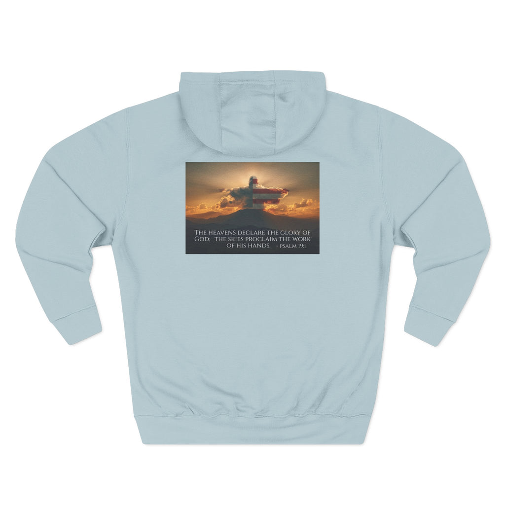 Inspirational Fleece Hoodie with Uplifting Quote