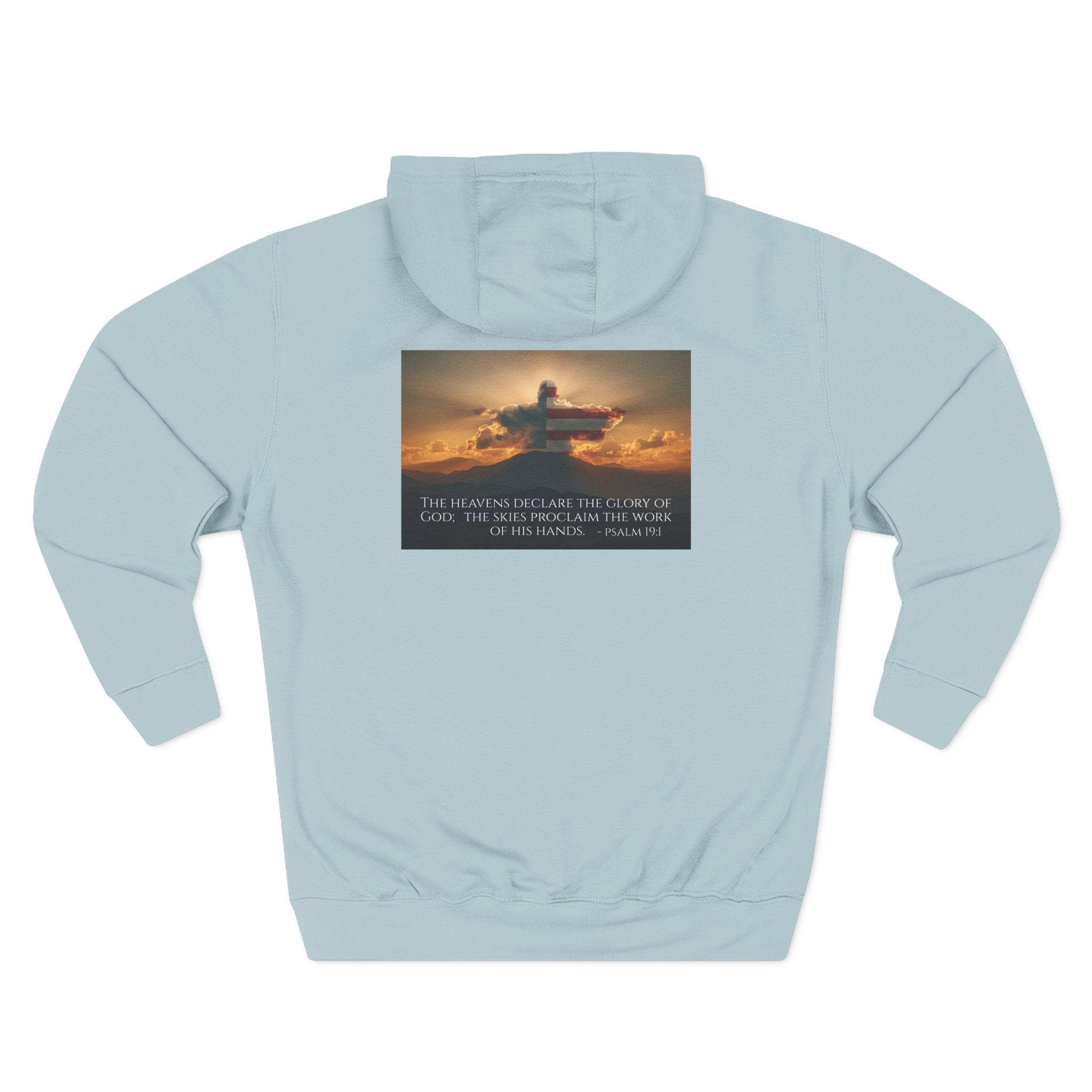 Inspirational Fleece Hoodie with Uplifting Quote