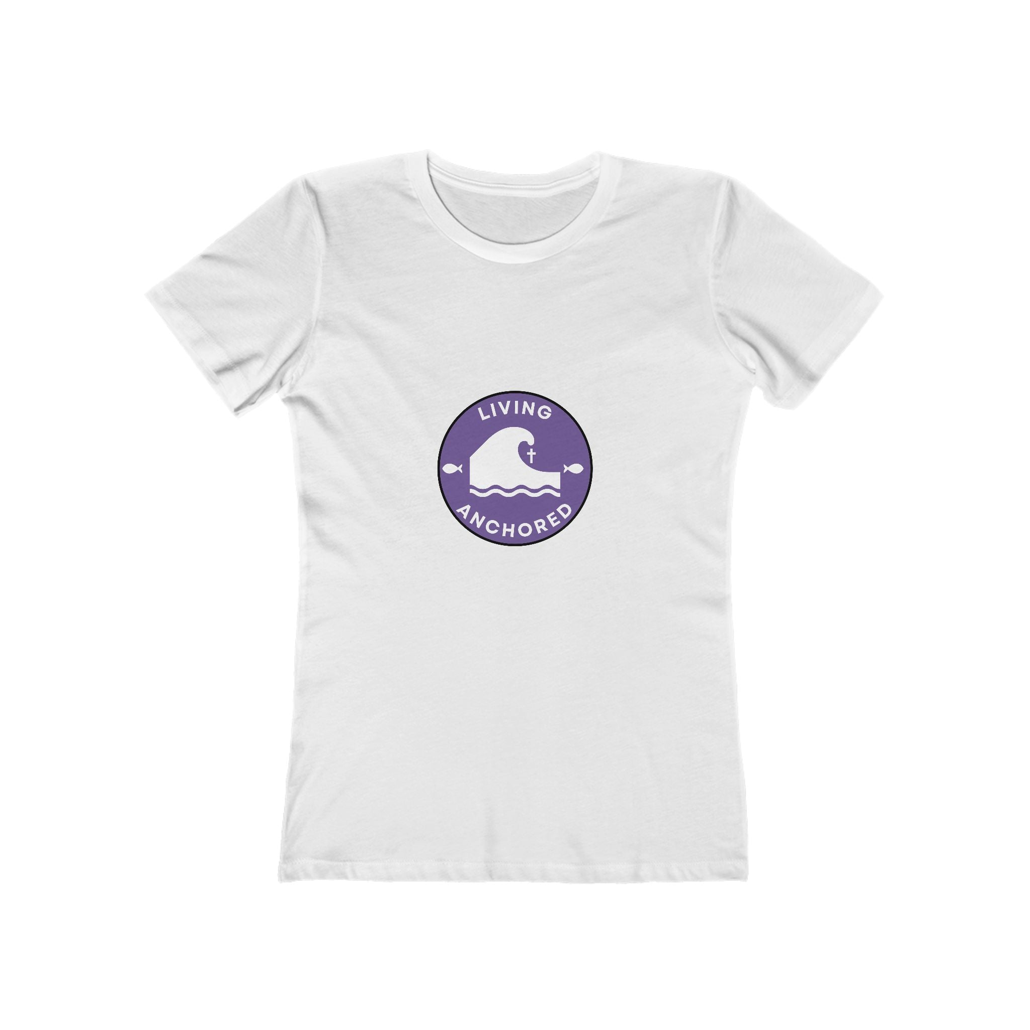Living Anchored – Women’s Boyfriend Tee (11 Color Options)