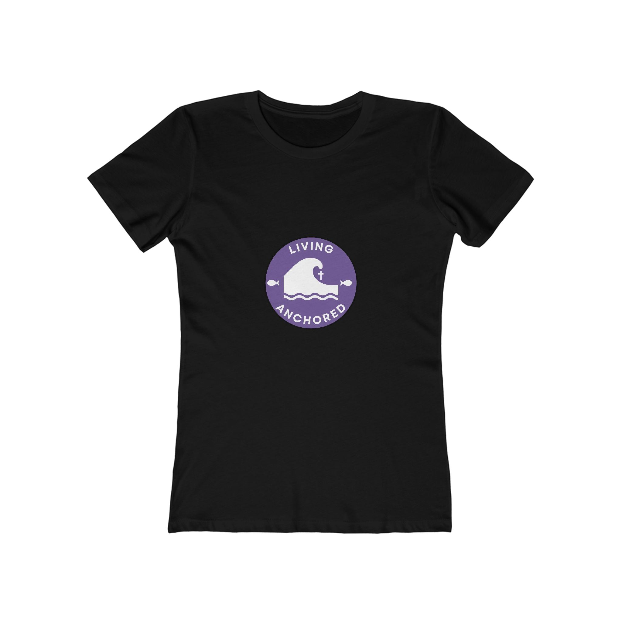 Living Anchored – Women’s Boyfriend Tee (11 Color Options)