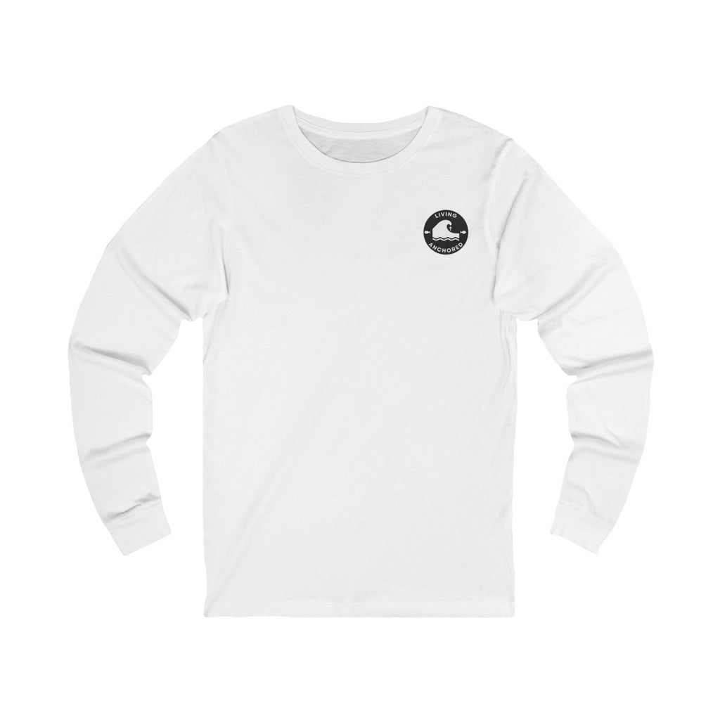 Living Anchored Jersey Long Sleeve Tee – Lighthouse (John 1:5)
