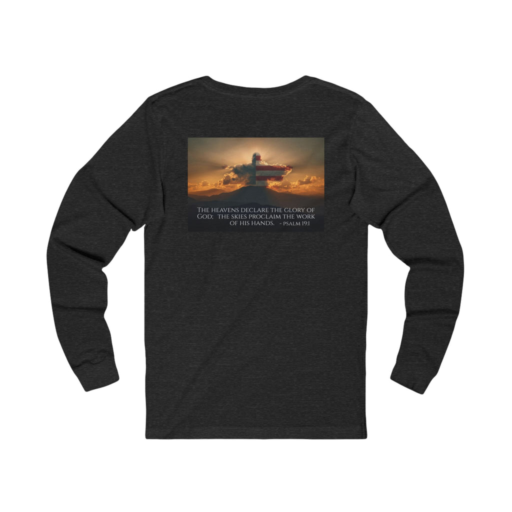 Inspirational Jersey Long Sleeve Tee – Psalm 19:1