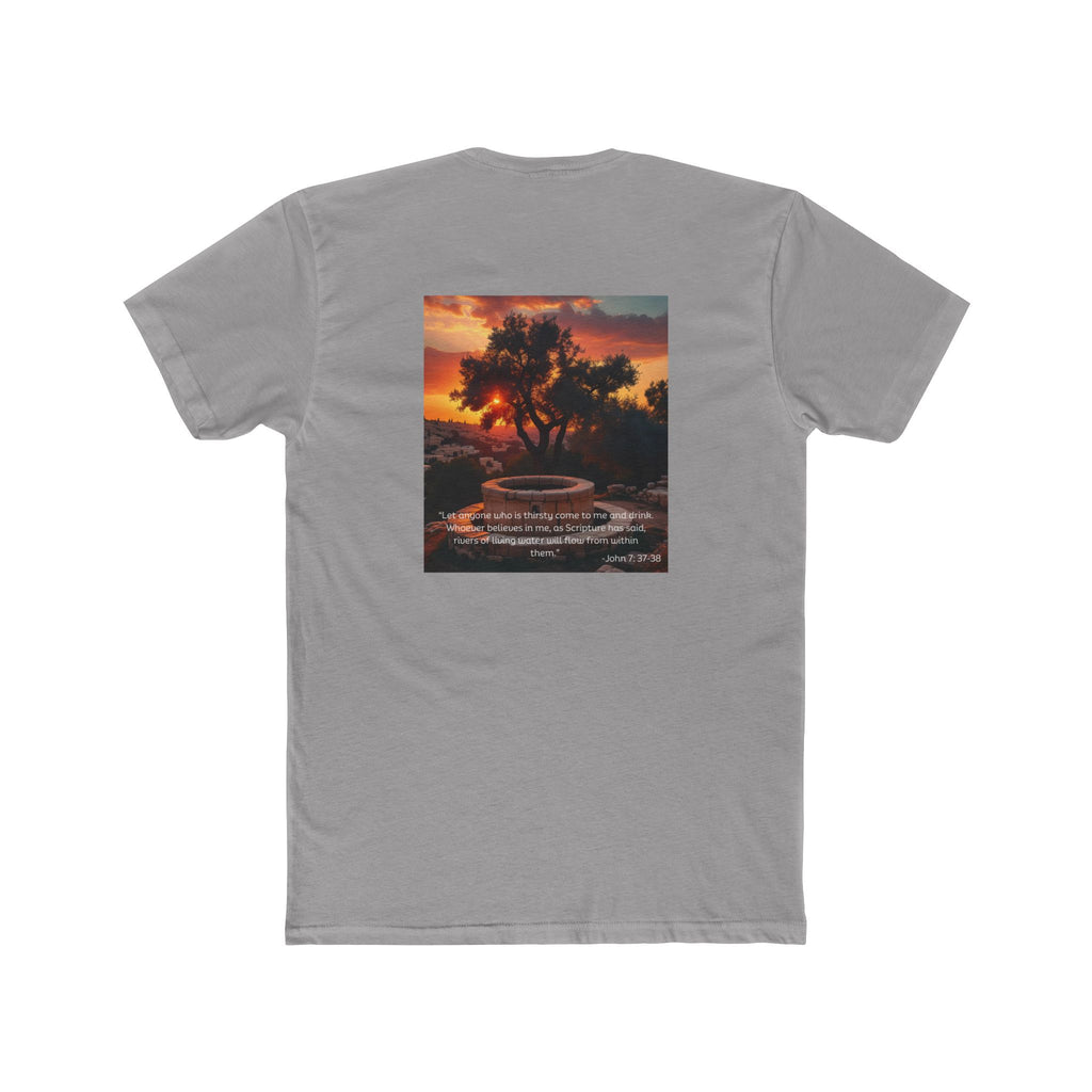 Living Anchored – Well & Living Water Scripture Tee (Unisex Cotton Crew)