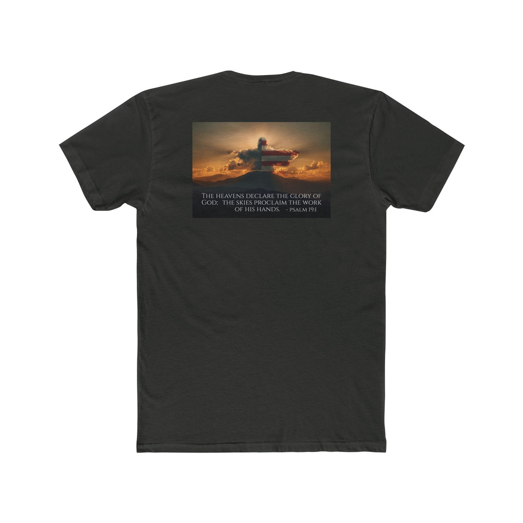 Inspirational Cotton Crew Tee – Psalm 19:1