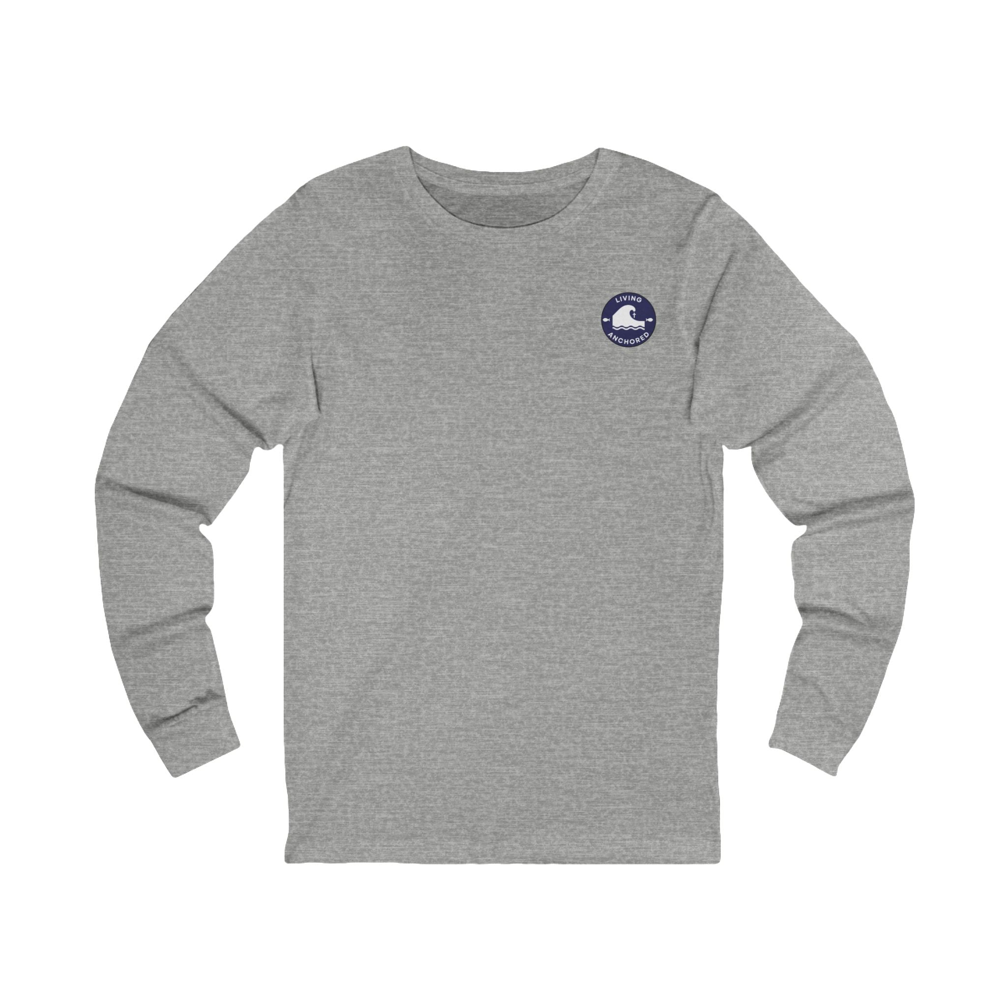 Living Anchored Jersey Long Sleeve Tee – Bird & Wave with Mark 11:22-24