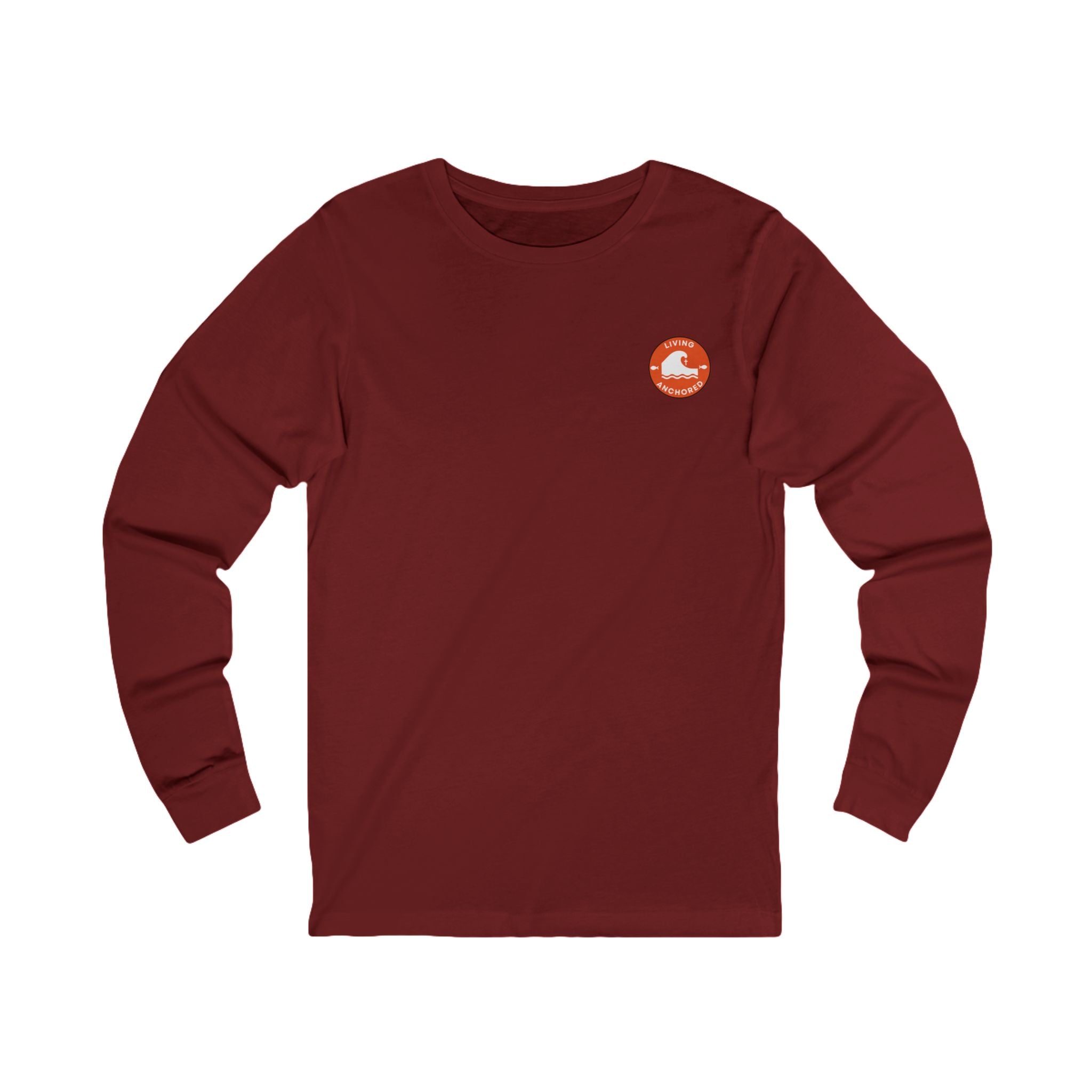 Living Anchored Jersey Long Sleeve Tee – Well at Sunset (John 7:37-38)