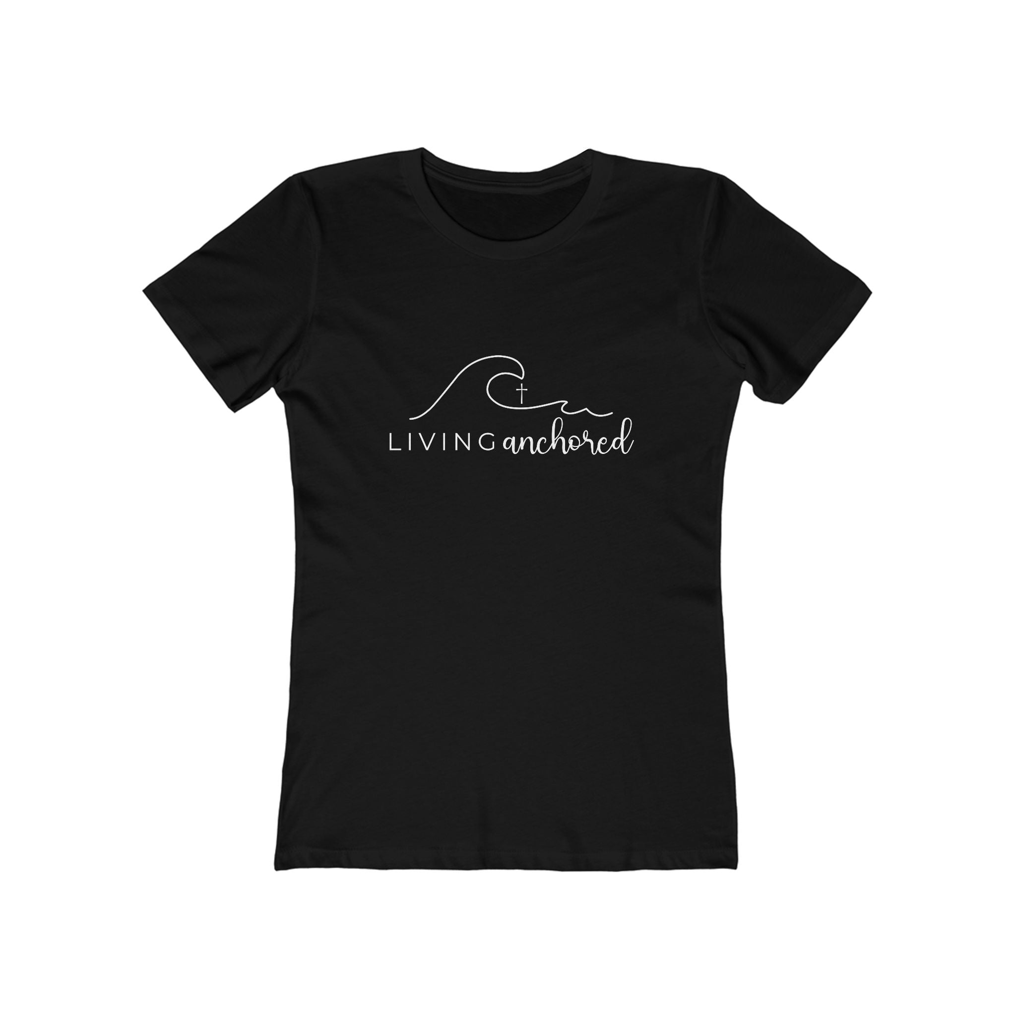 Living Anchored – Women’s Boyfriend Tee (10 Color Options)