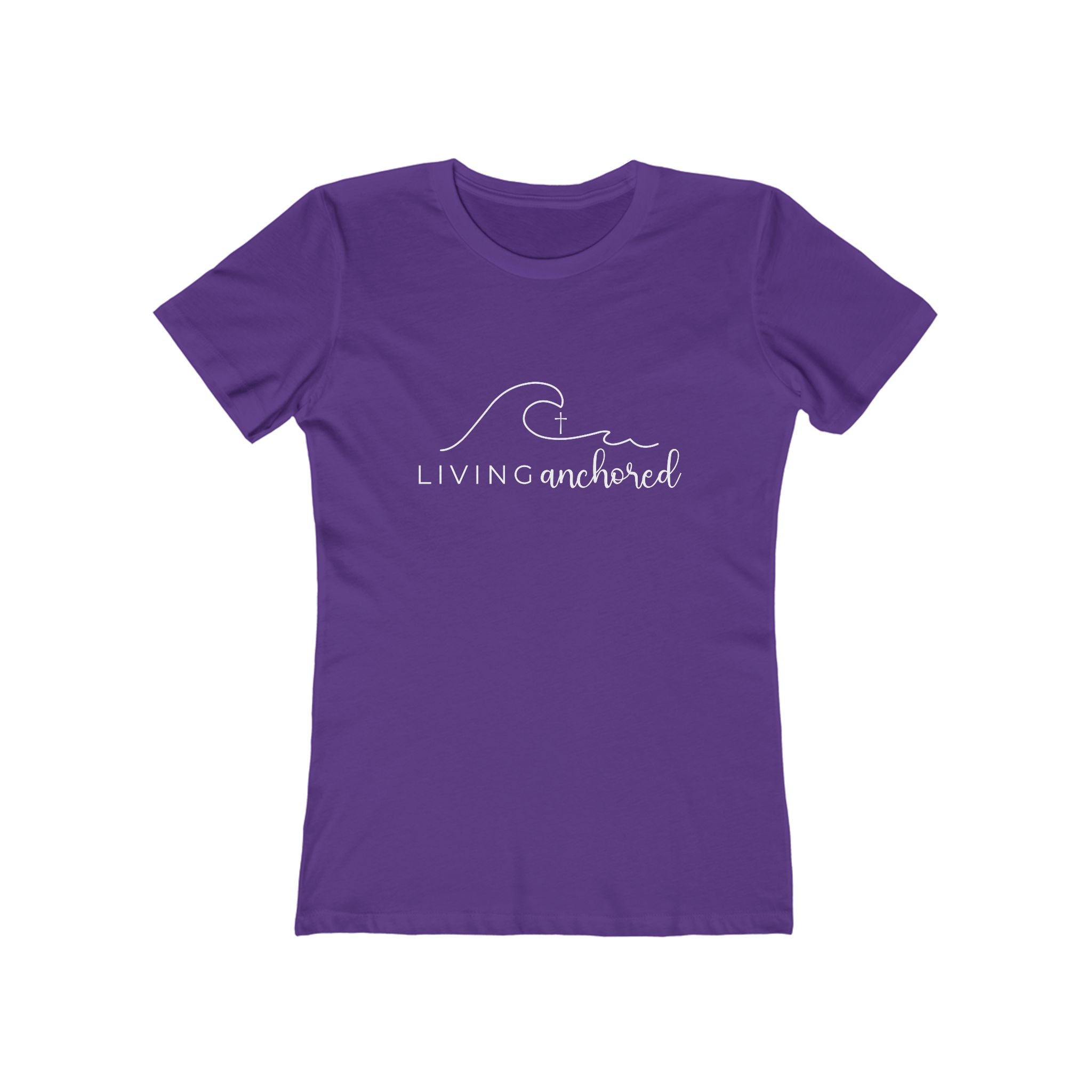Living Anchored – Women’s Boyfriend Tee (10 Color Options)