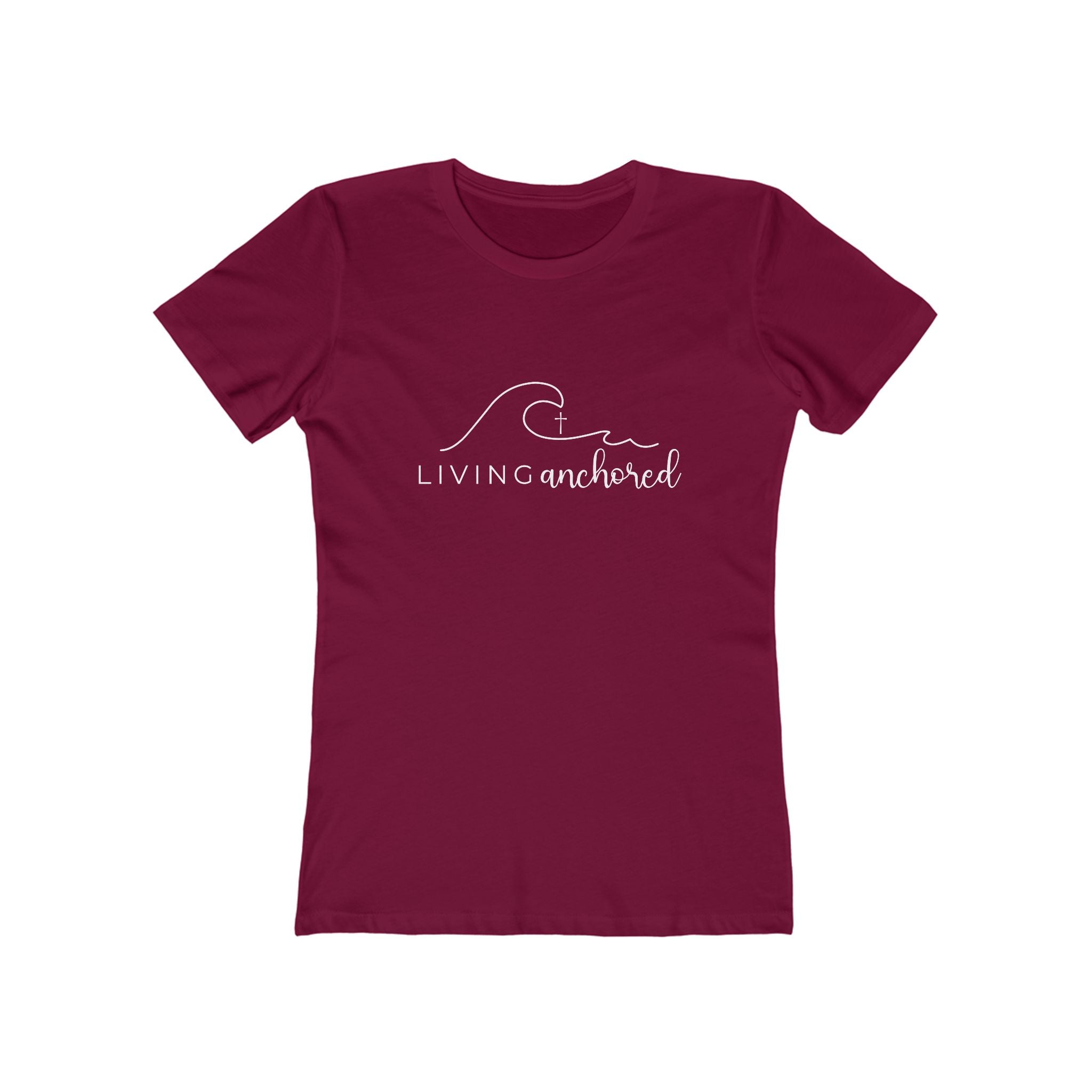 Living Anchored – Women’s Boyfriend Tee (10 Color Options)