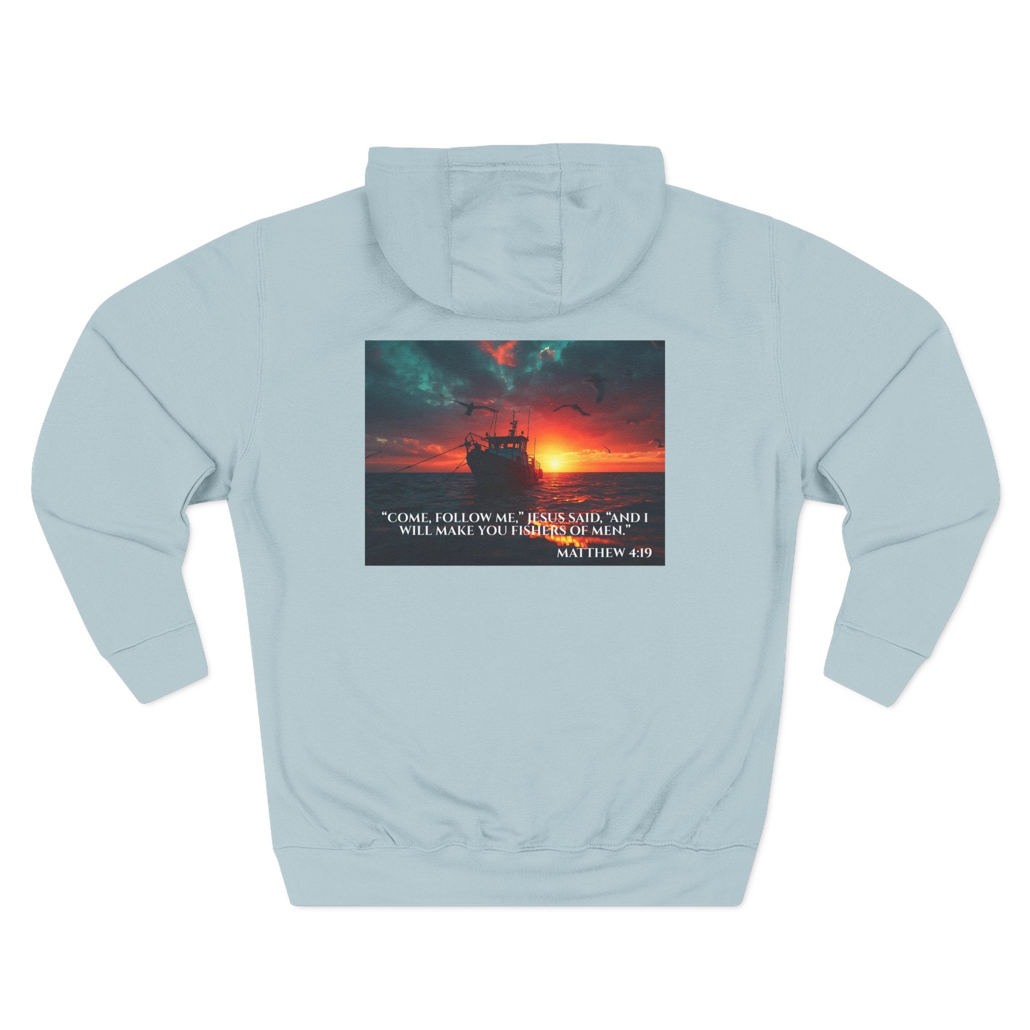Fleece Hoodie – Fishers of Men | Matthew 4:19