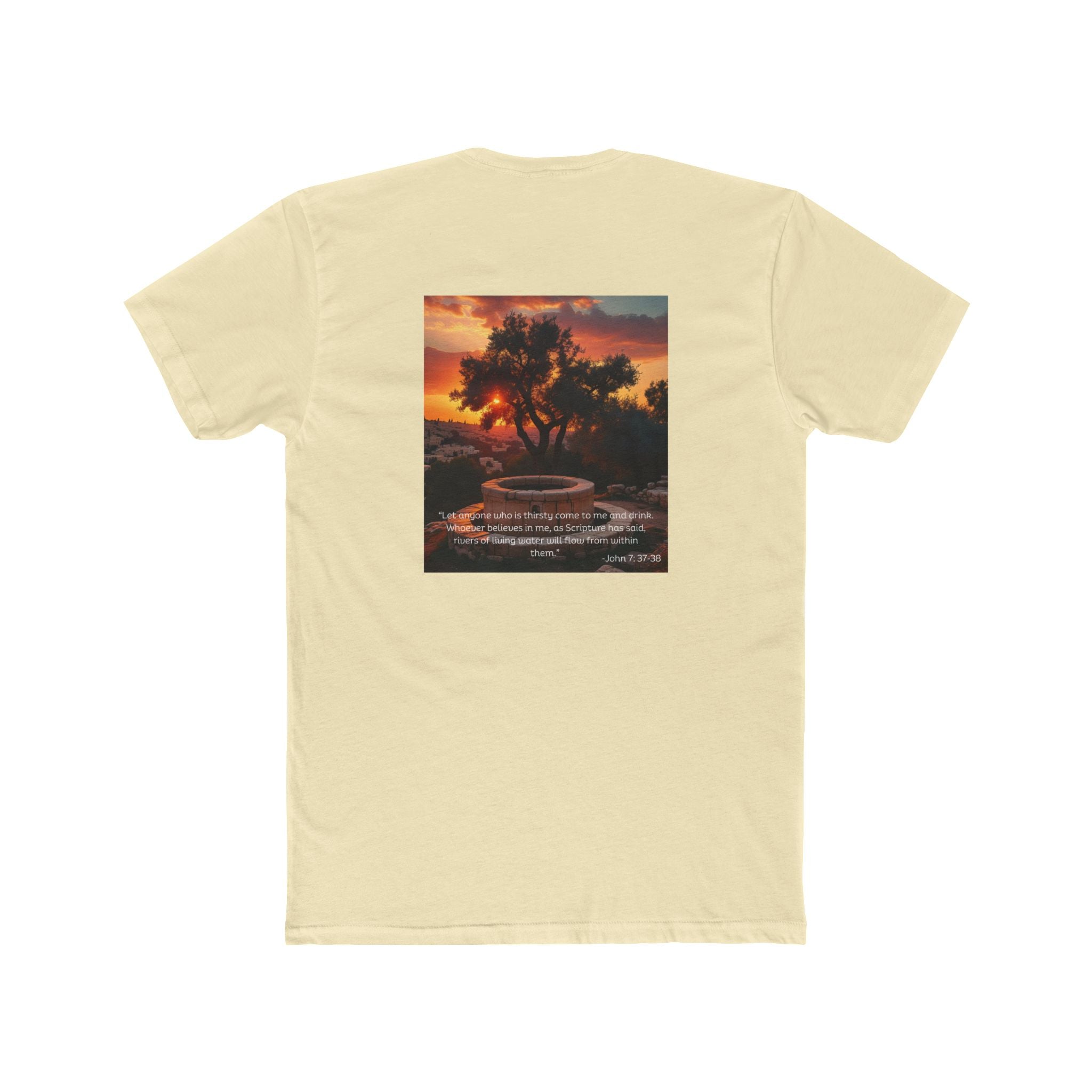 Living Anchored – Well & Living Water Scripture Tee (Unisex Cotton Crew)