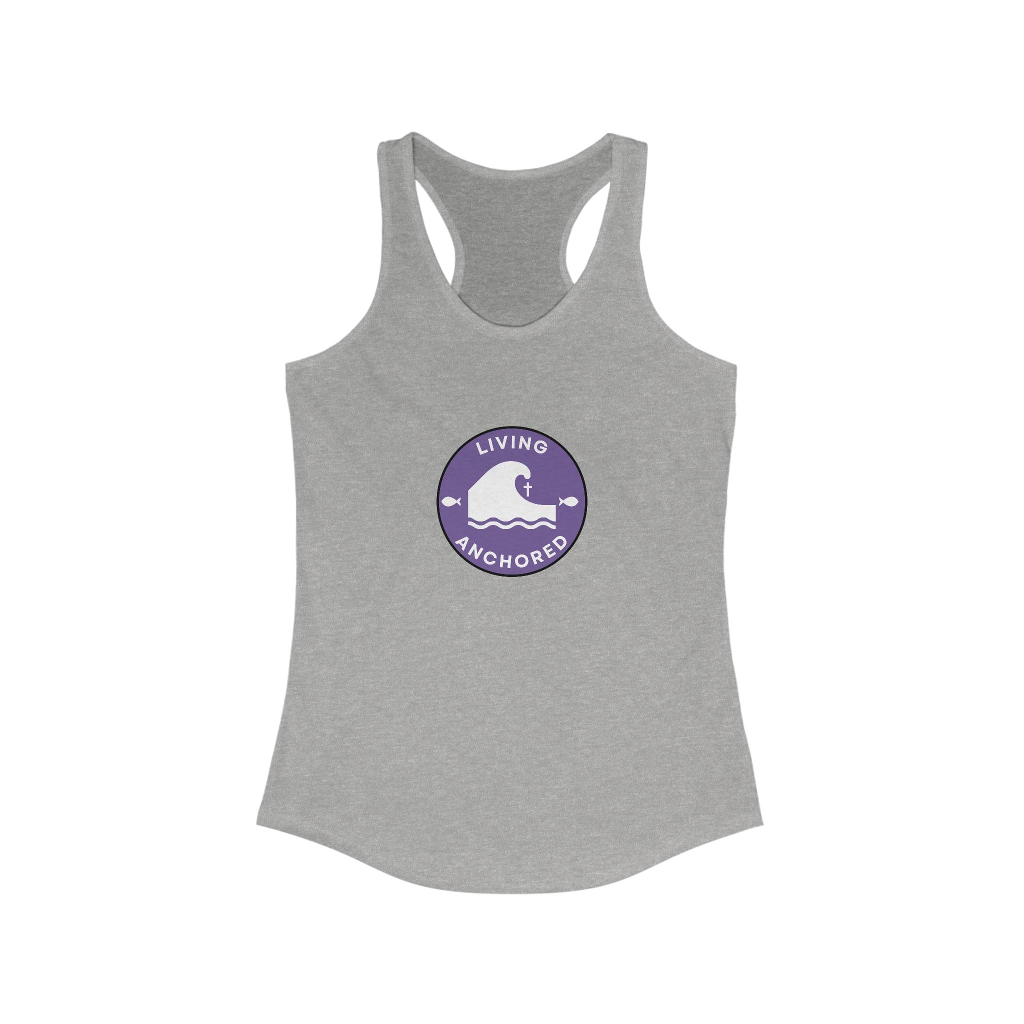 Living Anchored – Women’s Racerback Tank (12 Color Options)