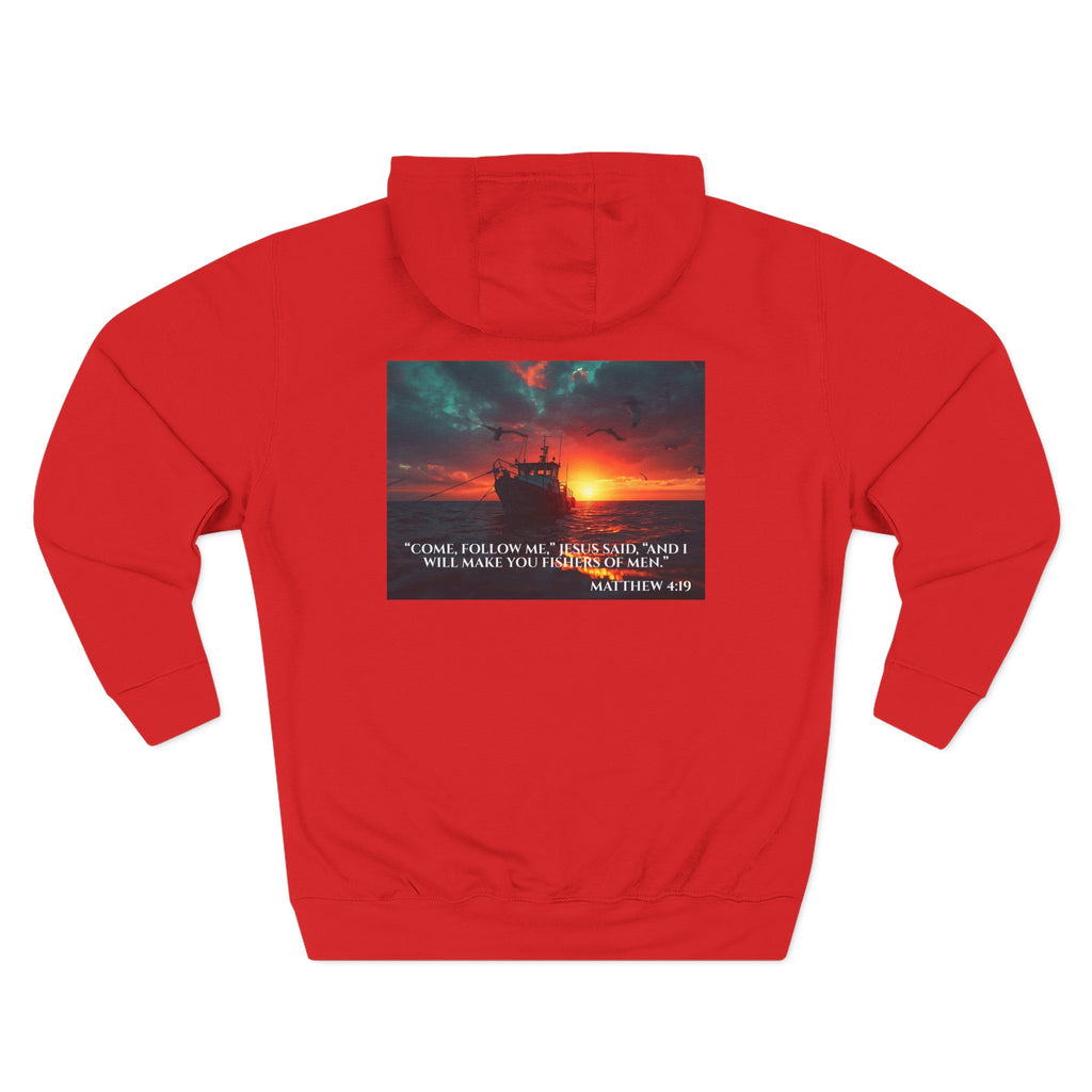 Fleece Hoodie – Fishers of Men | Matthew 4:19