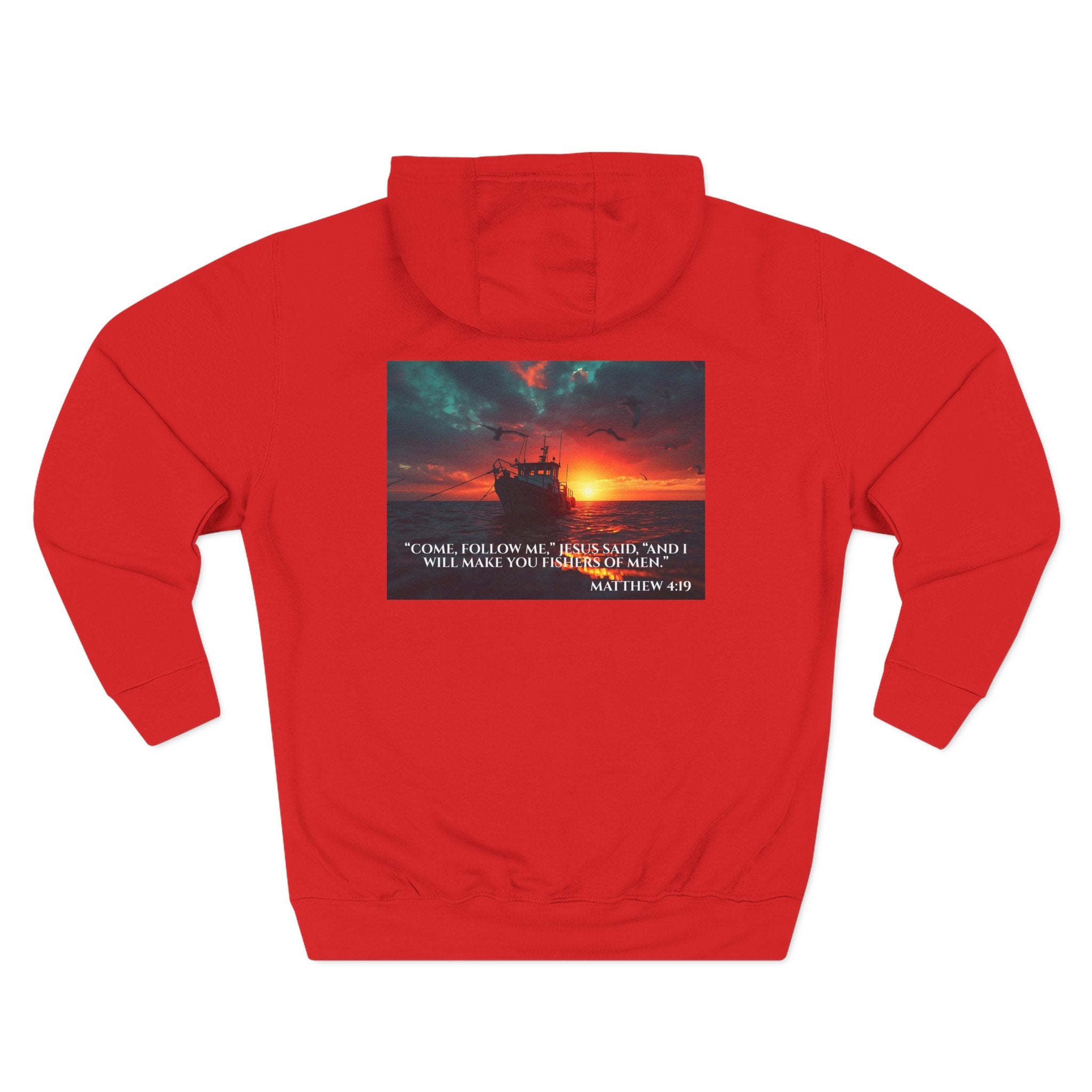 Fleece Hoodie – Fishers of Men | Matthew 4:19