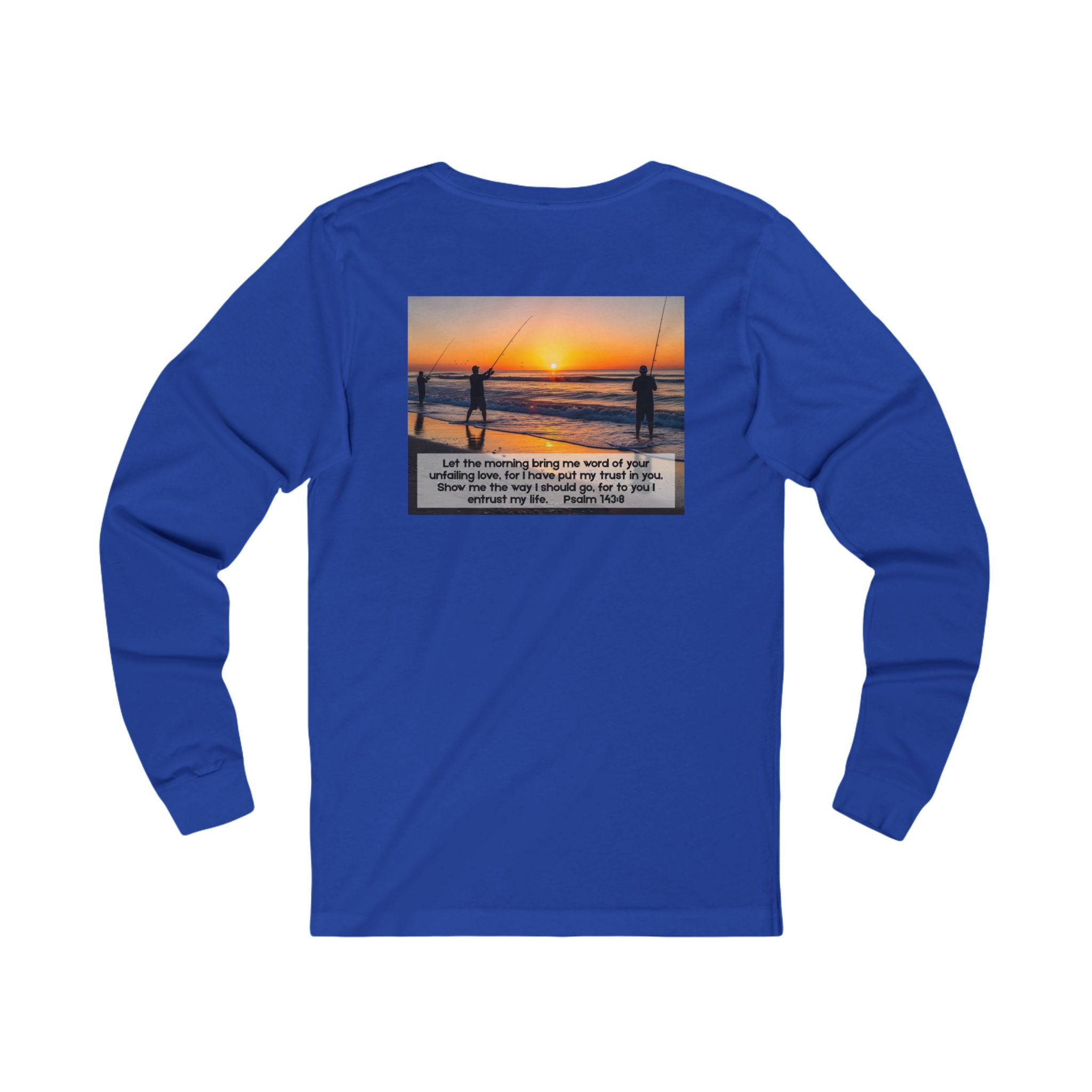 Inspirational Jersey Long Sleeve Tee – Psalm 143:8