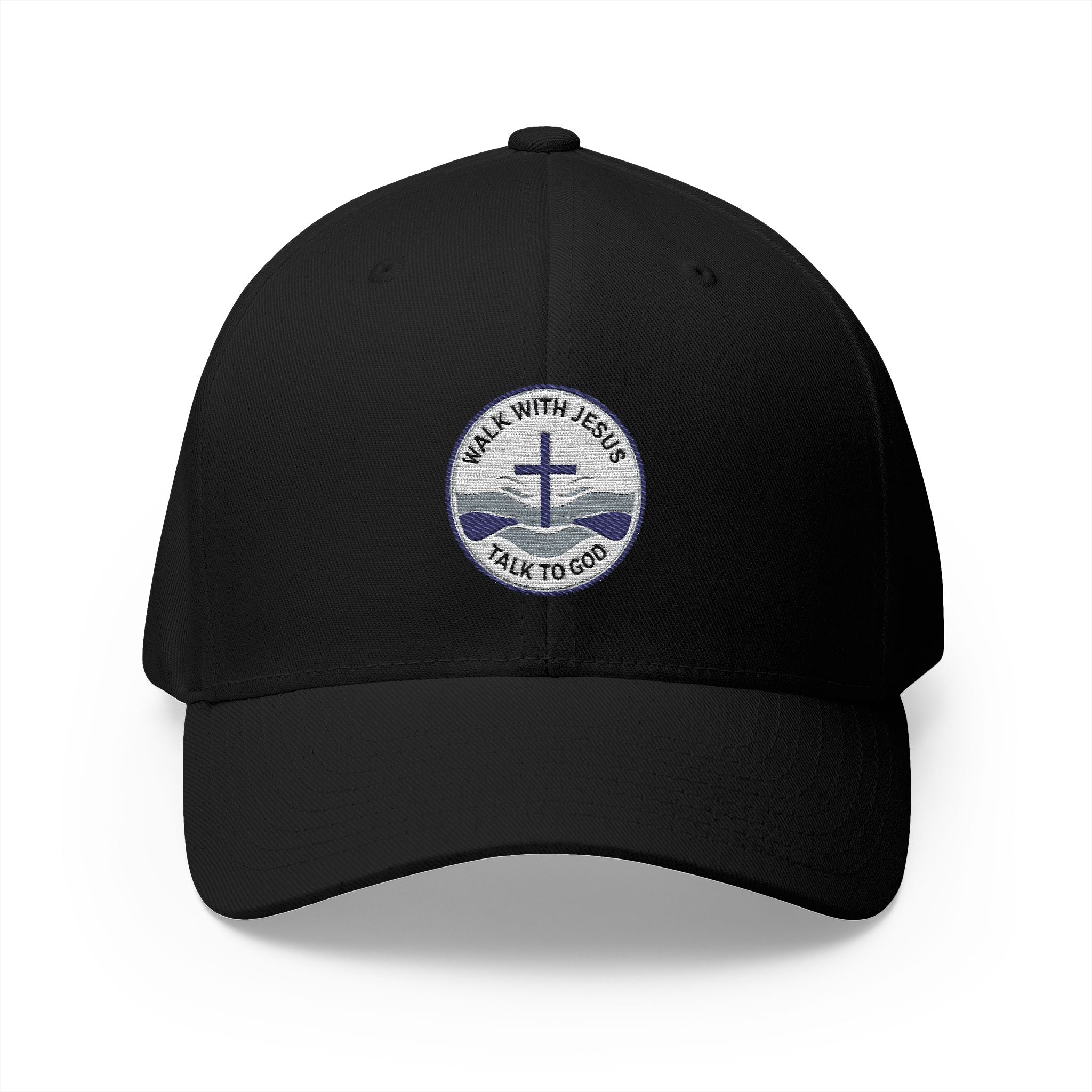 Walk With Jesus, Talk to God | Structured Cap by Seaside Faith Designs