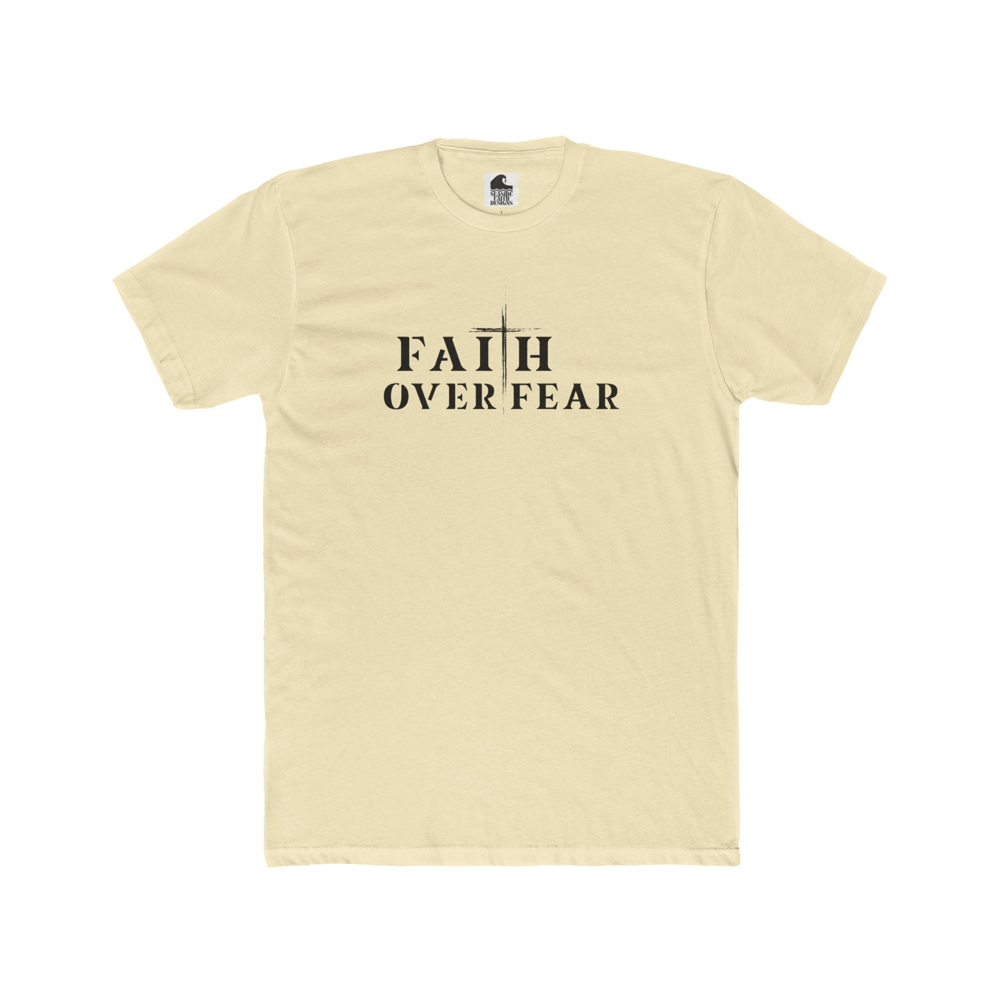Faith Over Fear – Cotton Crew Tee (9 Colors)