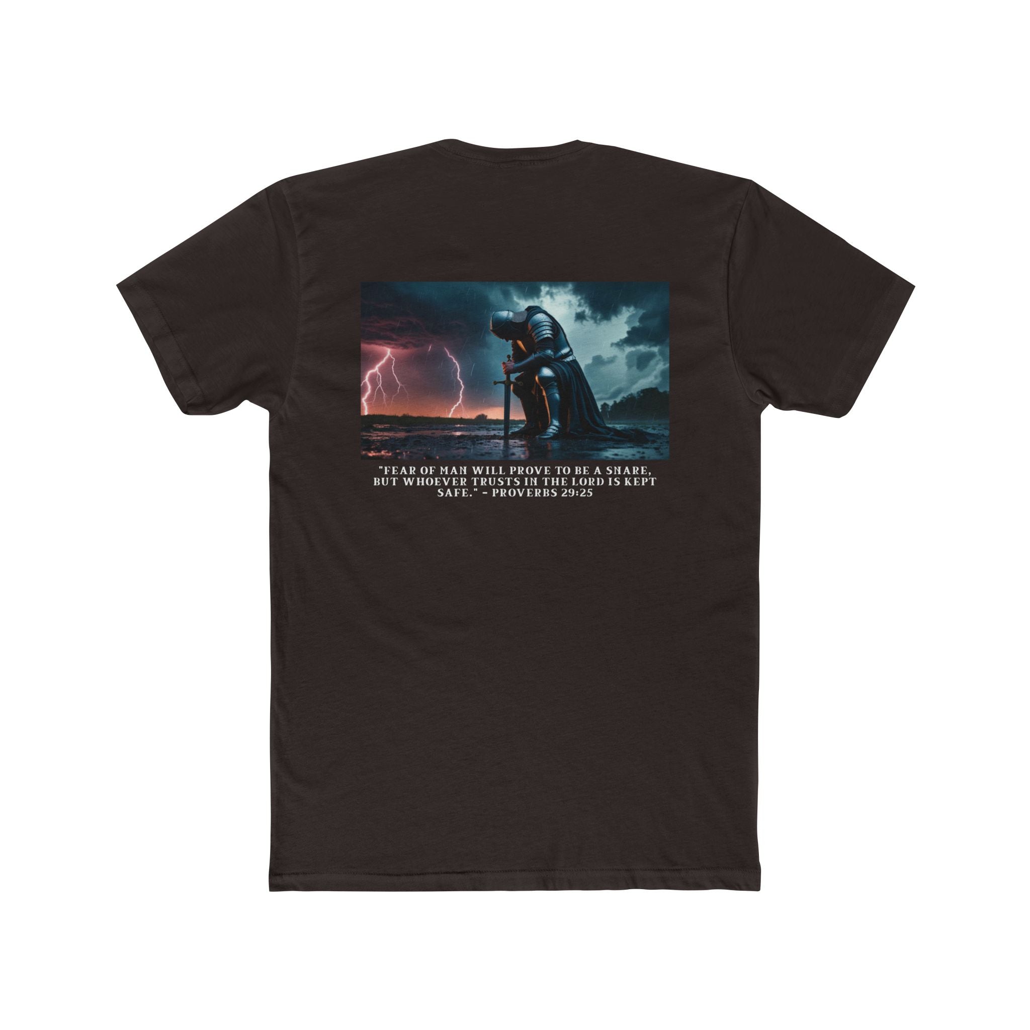 Faith Over Fear – Cotton Crew Tee (13 Colors, White Font)